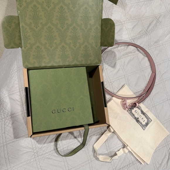 Gucci marmont belt in light pink size large - Picture 2 of 5